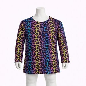 Colorful Leopard Print Kids Shirt